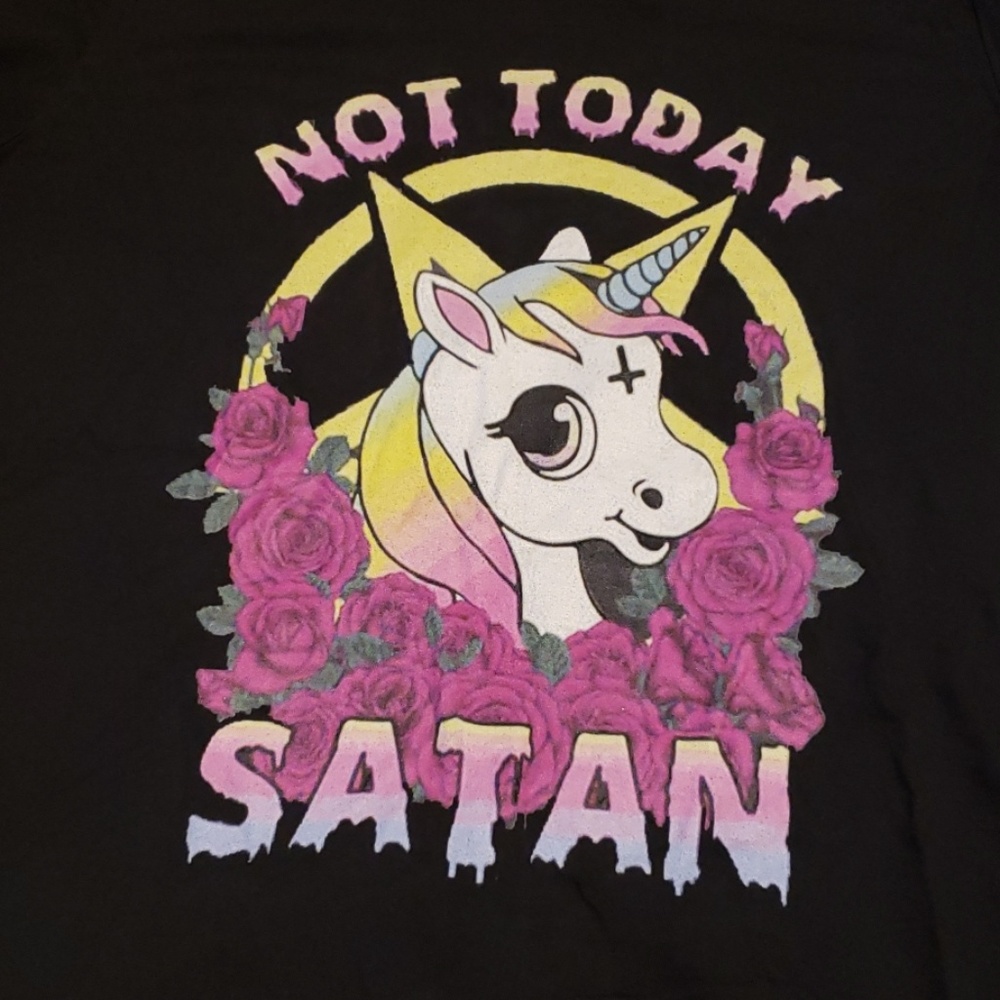 Not today satan t shirt